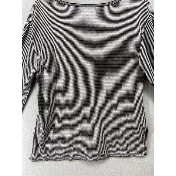 Nic + Zoe Sweater Women’s Sz‎ S Linen Embroidered Martini Glasses Black Stripe - Picture 11 of 12